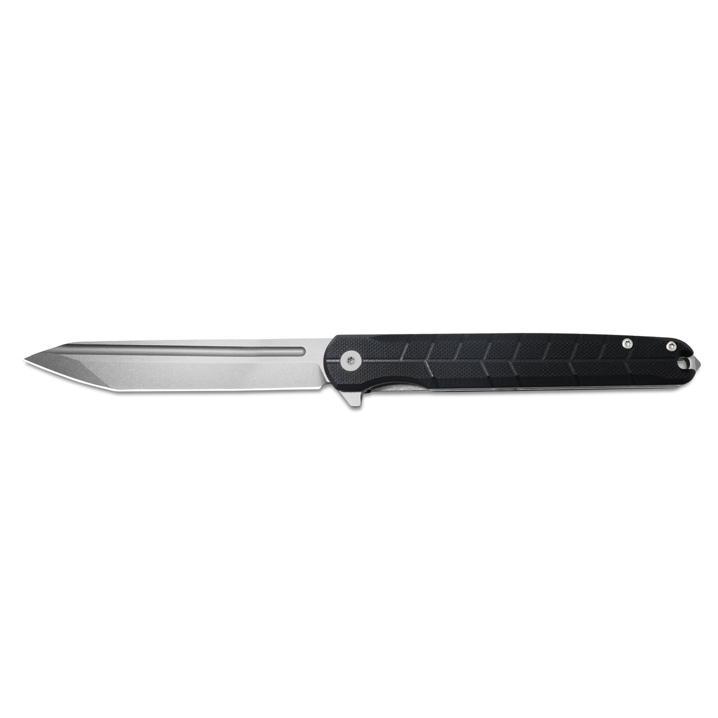 VORIXN Flipper Knife 2Cr13 & Carbon Fiber Handle (4.7" D2 Blade) KM001