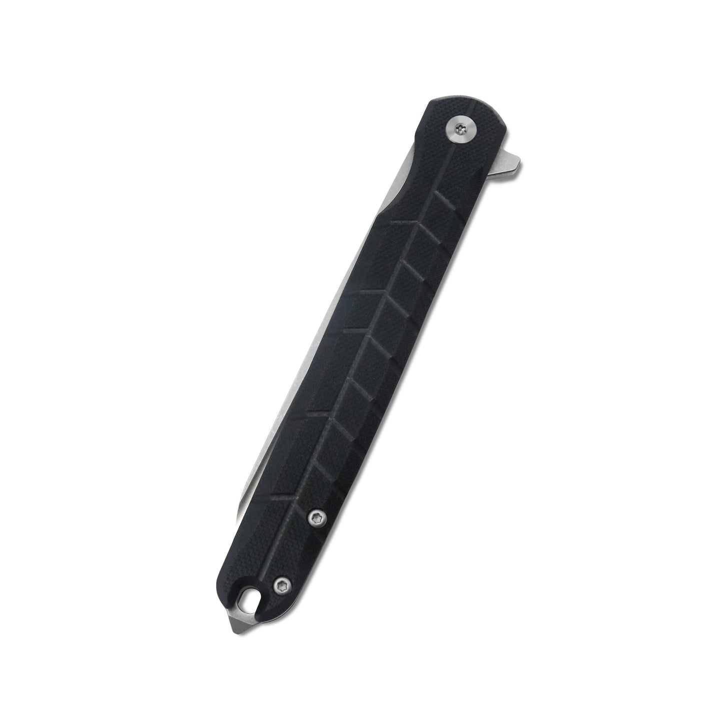 VORIXN Flipper Knife 2Cr13 & Carbon Fiber Handle (4.7" D2 Blade) KM001