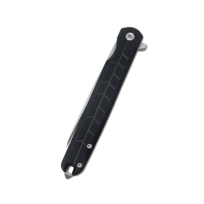 VORIXN Flipper Knife 2Cr13 & Carbon Fiber Handle (4.7" D2 Blade) KM001