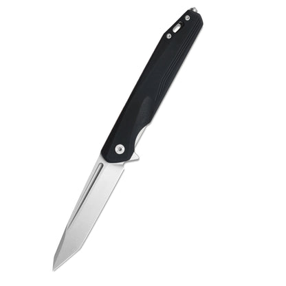VORIXN Flipper Knife 2Cr13 & Carbon Fiber Handle (4.9" D2 Blade) KM002