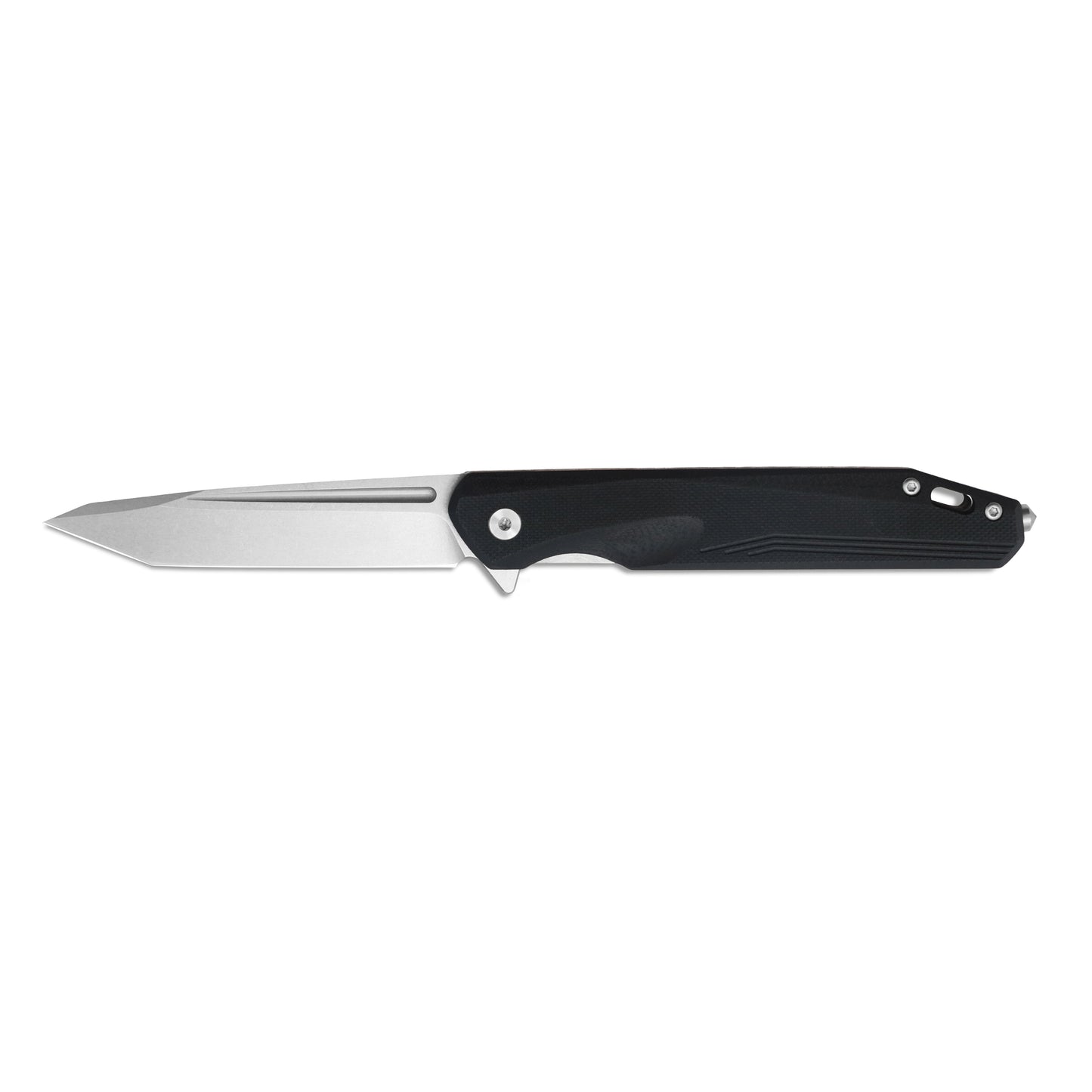 VORIXN Flipper Knife 2Cr13 & Carbon Fiber Handle (4.9" D2 Blade) KM002