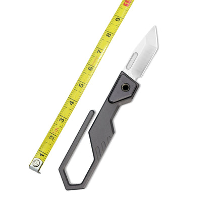 VORIXN Super Tiny Nano Knife Aircraft-Grade Aluminum Alloy Handle (0.3" CN-PM390 Blade) NA001