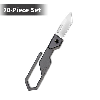 VORIXN Super Tiny Nano Knife Aircraft-Grade Aluminum Alloy Handle (0.3" CN-PM390 Blade) NA001