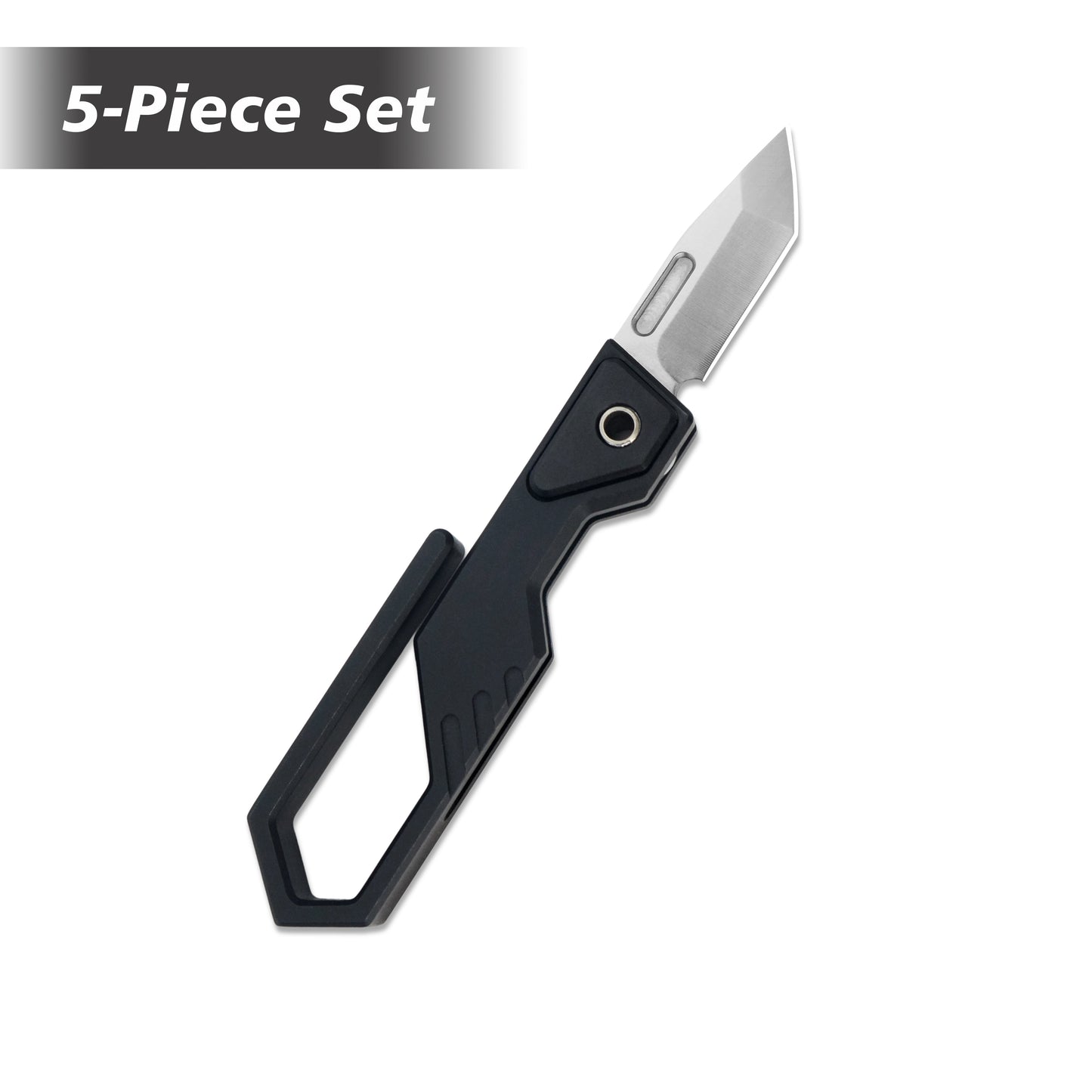 VORIXN Super Tiny Nano Knife Aircraft-Grade Aluminum Alloy Handle (0.3" CN-PM390 Blade) NA001